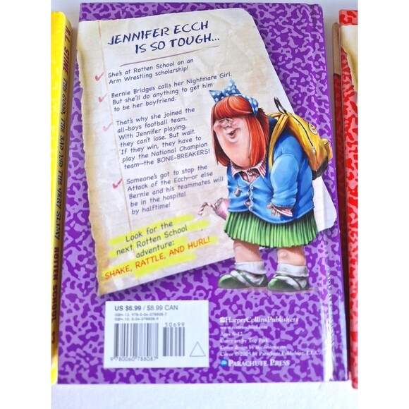 R.L. Stine Books Book Lot of 3 - Rotten School 3,4,5 - Goosebumps Age 9-12 EC - Picture 9 of 11